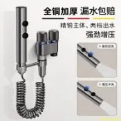 【全銅馬桶伴侶】沖洗噴槍水龍頭 一進二出角閥 廁所衛生間增壓高壓家用 水龍頭分水器 水龍頭花灑 toto 水龍頭 洗手間