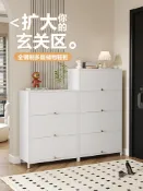vinne百貨家居 鋼制鞋櫃鐵門家用門口新款2025爆款室內入戶玄關大容量多層儲物櫃