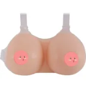 東方國際精品 （爆款熱賣）（國際精品）保密發貨丶CD假胸偽娘肩帶義乳 仿真乳房連體假乳 變裝假奶COS演出逼真乳溝