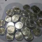 64年蘭花1元全新未使用原封袋取出含壓克力盒