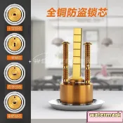台灣出貨//外裝老式門鎖芯鐵門不銹鋼鎖心大門純銅鎖頭防盜門鎖木門通用鎖芯