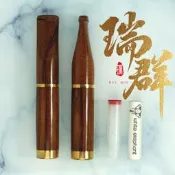 【瑞群煙具】台灣現貨附發票火速發貨 天然實木濾嘴 紫檀木濾嘴 用大象丹尼古特濾芯 過濾焦油 扁嘴濾嘴