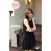 最後現貨🔥｜Ounce 🌟 氣質甜美圓領大裙擺寬鬆洋裝 韓系洋裝 夏日洋裝 渡假洋裝 女生洋裝 夏季穿搭