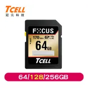 【九乘九】TCELL冠元 SDXC FOCUS A2 UHS-1 U3 V30 攝影專用記憶卡 (64/128/256GB)