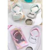 【現貨】歐美 婚禮小物 活動禮 贈品 謝客禮 海灘拖鞋開瓶器二次進場 抽獎禮 粉色花拖鞋開罐器 送客禮 婚禮殿堂水果叉