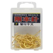 『思漁』🐟台灣現貨 管付金千又 魚鉤 1#~8# 剛本針 盒裝魚鉤 千又鉤 金色 有倒鉤 釣魚 磯釣 黑格 黑鯛 釣具