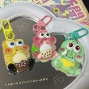 【優選好物】超Q冰透海綿寶寶派大星鑰匙扣可愛少女書包掛件卡通閨蜜情侶禮物