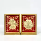 (店+)【御古齋】八方來財 招財貓 財神爺 桌上擺件 日進斗金 日富壹日 吉祥富足 開運禮盒 小擺件 兩款可選 0224 