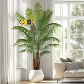 時尚家居 公司貨 免運 假樹 仿真植物 裝飾品 大型鳳尾竹散尾葵仿真綠植物假樹辦公室高端客廳大樹裝飾落地擺件工廠直銷 可開發票 新品特價/全館折扣 5s715