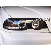 全新寶馬 BMW E46 99-02年 2門 雙門 318 320 330ci LED光圈 魚眼大燈