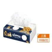 【生活市集】【舒潔】Teddy Soft 小熊印花三層抽取面紙(三層) 100抽/包
