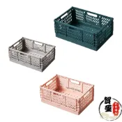 (店+)工業風摺疊收納籃【賀亞批發】水果籃 摺疊籃 可疊收納籃 置物籃 桌面收納籃 儲物籃 摺疊收納籃 摺疊籃 零食收納籃