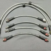 Ruff E34 金屬煞車油管 六條裝 520-525-530-535-540-M5皆適用 歐盟SAE 認證油管