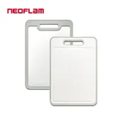 【蝦皮直營】NEOFLAM 不鏽鋼抗菌砧板(中) -White silver 廚房切菜板