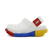 (店+)【Crocs】Crocs 卡駱馳 LEGO® 洞洞鞋 防水 中童鞋 樂高 白 S2479 (211874-100)