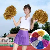 洛陽牡丹 20克小柄手搖花拉拉花球 助威道具啦啦操花球彩球舞蹈道具運動會