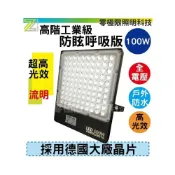 (店+)高階足瓦 特級高光效 超耐操【100W 防眩呼吸版 高階工業級 LED探照燈】超防水 投射燈 招牌燈 50W