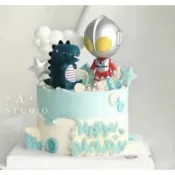 寇比 超人 恐龍 怪獸 造型蛋糕 蛋糕 生日蛋糕