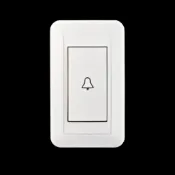 同立電工 大面板 電鈴押扣組 TL-1F 電鈴開關 押扣 含蓋板 門鈴按鈕 台灣現貨【DU404】