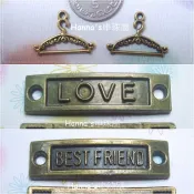小配件*小衣架/LOVE/BEST FRIEND/弧面字牌(大小請參考商品描述)