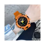 (店+)獨角獸手錶50米防水男女學生時尚雙顯式運動夜光鬧鍾電子進口機芯