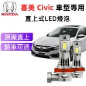 【樂馳】Honda Civic LED大燈 9006 H11 喜美 K12 K8車頭燈 直上超亮遠燈 近燈 霧燈燈泡