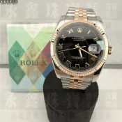 ROLEX 勞力士 DAYEJUST 116231 黑面羅馬時標 半金 36mm n1568-01