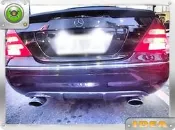 泰山美研社Y2376 BENZ W203 AMG 碳纖維 CARBON 後下巴 C32 C200K C230K