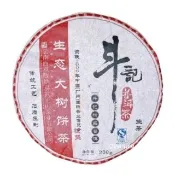 【茶韻】普洱茶2007年斗記茶廠生態大樹餅茶200g/餅 普洱茶葉禮盒(生茶/附收藏盒x1)(中秋禮盒)