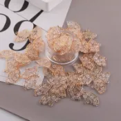 吊飾扇子/金色小扇子/壓克力吊飾/造型吊飾/古風材料/和風材料/裝飾材料