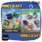 (現貨)正版Crocs  MINECRAFT 創世神 世界 遊戲 創世紀 鞋扣 卡駱馳 洞洞鞋