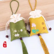端午節香包香囊 古風刺繡袋子 空袋 汽車掛件 艾葉香料薰衣草荷包 束口袋