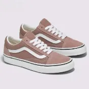 【VANS】官方旗艦 Old Skool 灰棕色滑板鞋/休閒鞋/帆布