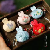 【✨上新啦✨】端午節香囊手工刺繡diy材料包自制兔子香囊艾草香包平安符掛件
