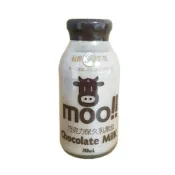 (店+)【台農乳品】台農moo巧克力保久乳飲品 200ML X 24瓶(玻璃瓶包裝)