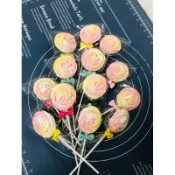 玫瑰花棒棒糖🍭🌹馬林糖/愛心/喜糖/花馬林糖/喵喵咪寶醬/二次進場/婚禮小物/幼稚園禮物/生日禮/來店禮/