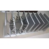 第五代新型防風切不鏽鋼遮雨板50*50cm~(正白鐵304#)~DIY晴雨棚 /窗戶 遮雨棚 冷氣 專用 窗型