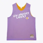 【MITCHELL & NESS】NBA TEAM GLORY 雙面練習球衣 湖人 紫金 球衣 籃球 背心 運動背心