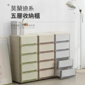 《出清現貨.售完不補》38面寬莫蘭迪系繽紛五層收納櫃 抽屜櫃 塑膠櫃 三色可選【IDEA】