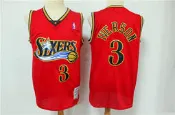 艾倫·艾佛森(Allen Iverson) NBA 費城76人隊 紅色 球衣 3號