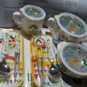 [佳恩寶貝][艾瑞卡爾] 好餓好餓的毛毛蟲 餐具組 Eric Carle 繪本 韓國