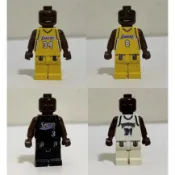 絕版收藏~LEGO NBA籃球隊人偶(O'Neal/Kobe Bryant/Iverson/Kevin Garnett)