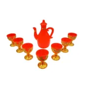 敬神杯組(7杯1壺) 1組[祭祀用品]【萬家福】