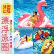 出租獨角獸泳圈 草莓甜甜圈泳圈 彩虹馬泳圈 金色飛馬泳圈 貝殼泳圈 笑臉泳圈 紅鶴泳圈 披薩泳圈 粉紅鳥泳圈