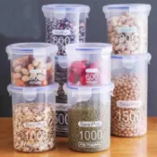 【限時低價 】大號密封透明塑料密封罐奶粉罐食品罐子廚房五穀雜糧收納盒儲物罐0602