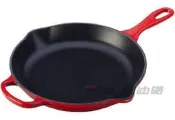 【易油網】【缺貨】Le Creuset 20cm 單柄鑄鐵平底煎鍋  牛排鑄鐵鍋 櫻桃紅 20182200600422