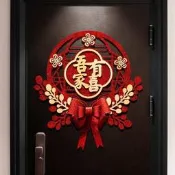 （可開發票）【臺灣現貨】喜字貼婚禮用品大全臥室大門貼門囍，喜字結婚用婚房佈置裝飾（滿額免運）