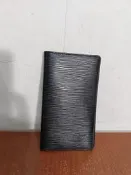 西班牙製 Louis Vuitton LV Epi 水波紋 真皮 護照夾 卡夾 皮夾 長夾