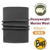 【BUFF】重磅耐寒 500gsm 加強保暖控溫美麗諾羊毛領巾 110966 都市灰