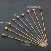 協貿國際日用品生活2館 6pcs 10.7cm-11cm Fruit Cocktail Pick Stick Stainless Steel B